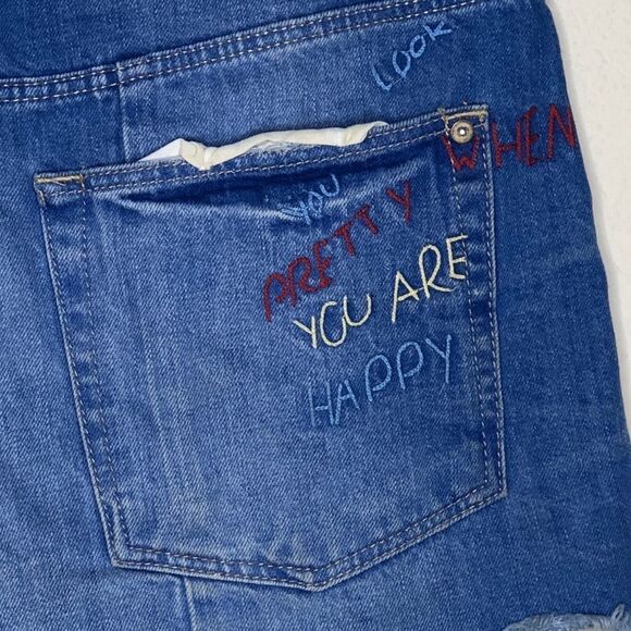 Zara Denim Cut-Off Shorts - Picture 5 of 8